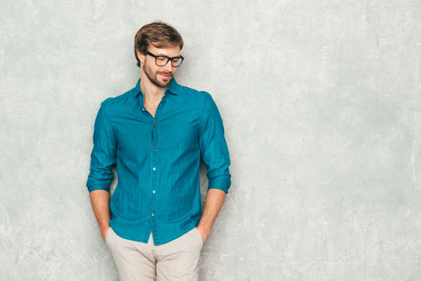 Picture of Men’s Casual Hipster Outfit – Stylish Jeans & Shirt Combo