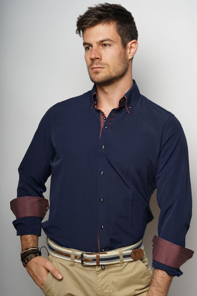 Picture of Men’s Classic Black Shirt – Slim Fit, Premium Cotton